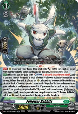 Follower Rabbits - DZ-BT09-040 - Double Rare