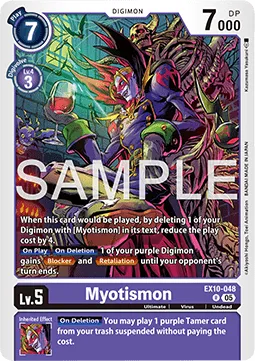 Myotismon - EX10-048 - Rare