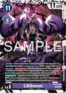 Lillithmon - EX10-058 - Rare