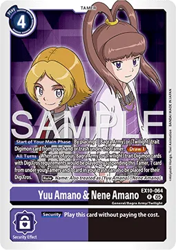 Yuu Amano and Nene Amano - EX10-064 - Rare