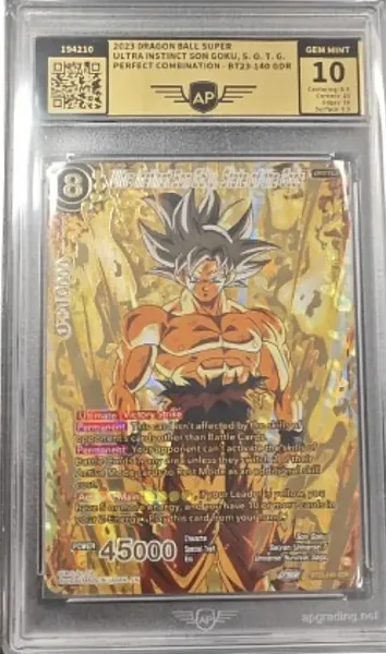 Ultra Instinct Son Goku, State of the Gods - BT23-140 - God Rare (Graded Pristine 10)