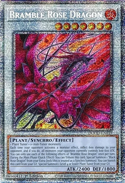 Bramble Rose Dragon - DOOD-039 - Starlight Rare