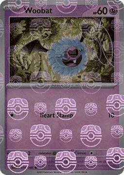 Woobat (WHT 036) - Common (Masterball Foil)