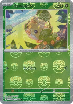 Sewaddle (WHT 001) - Common (Masterball Foil)