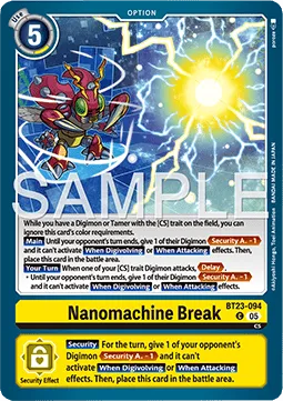 Nanomachine Break - BT23-094 - Common