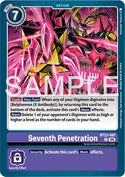 Seventh Penetration - BT23-097 - Rare