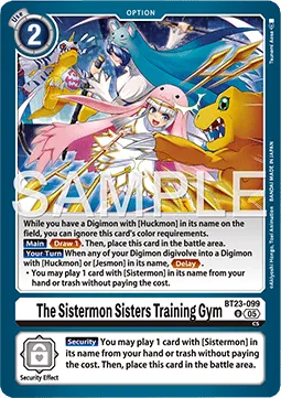 The Sistermon Sisters Training Gym - BT23-099 - Uncommon