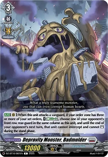 Depravity Monster, Badmolder - DZ-BT10-087 - Common