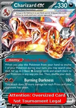 Charizard ex (SVP 196) - SV Black Star Promos (OVERSIZED CARD)