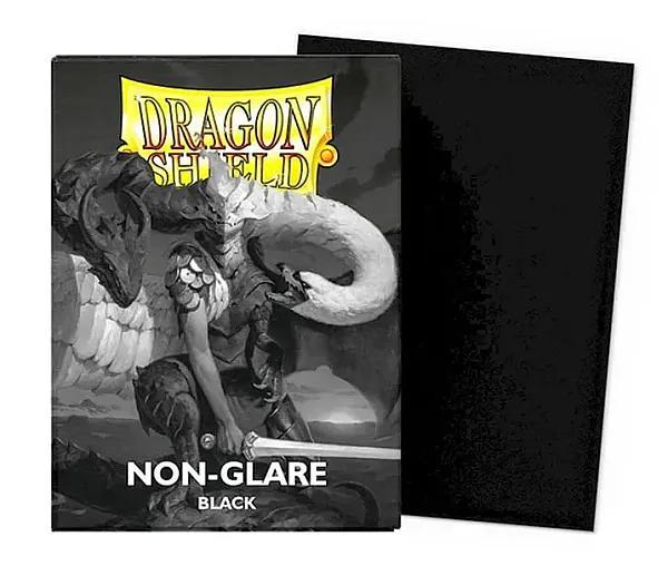 DRAGON SHIELD STANDARD MATTE SLEEVES NON-GLARE - BLACK (100 SLEEVES)
