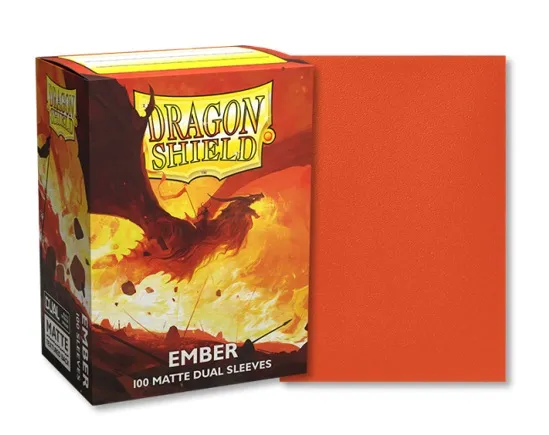 DRAGON SHIELD STANDARD DUAL MATTE SLEEVES - EMBER (100 SLEEVES)