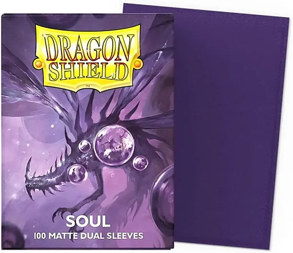 DRAGON SHIELD STANDARD DUAL MATTE SLEEVES - SOUL (100 SLEEVES)