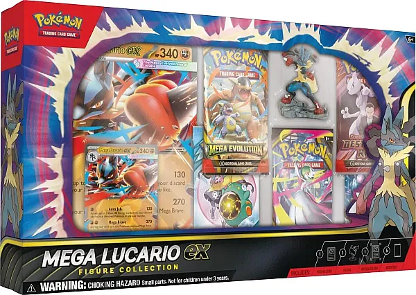 POKEMON TCG - MEGA LUCARIO EX FIGURE COLLECTION BOX - EN