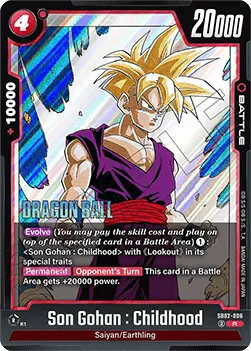 Son Gohan : Childhood - SB02-006 - Rare