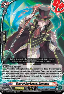 User of Darkness, Dunstan - DZ-TB01-032 - Double Rare