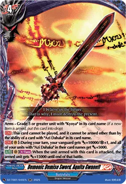 Demonic Demise Sword, Aqulta Gwaneff - DZ-TB01-044 - Double Rare