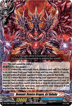 Demonic Demise Dragon, Azi Dahaka - DZ-TB01-043 - Double Rare