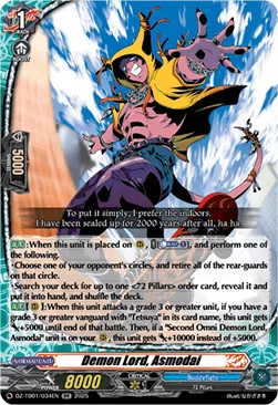 Demon Lord, Asmodai - DZ-TB01-034 - Double Rare