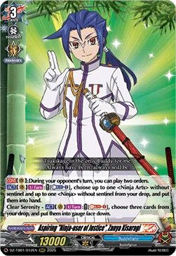 Aspiring Ninja-user of Justice, Zanya Kisaragi - DZ-TB01-012 - Triple Rare