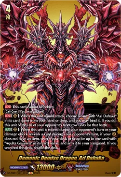Demonic Demise Dragon, Azi Dahaka - DZ-TB01-BR12 - Feature Rare