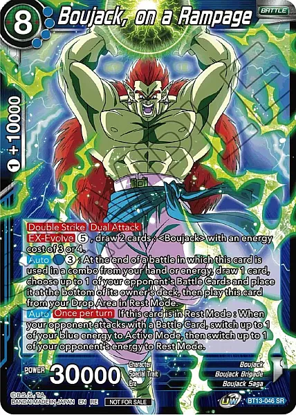 Boujack, On a Rampage - BT13-046 - Super Rare (Silver Foil Championship)