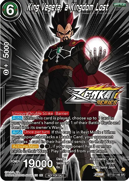 King Vegeta, a Kingdom Lost - BT13-146 - Super Rare