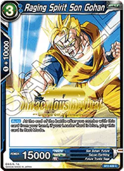 Raging Spirit Son Gohan - BT2-039 - Promo