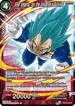 SSB Vegeta, for the Universes Survival - BT16-012 - Rare