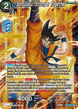 Son Goku, Stronger Together - BT19-037 - Super Rare (Gold Foil)