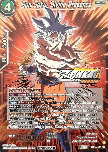 Son Goku, Divine Presence - BT14-005 -- Super Rare