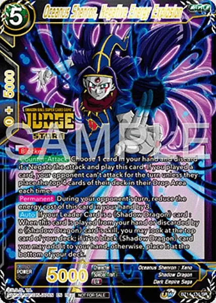 Oceanus Shenron, Negative Energy Explosion - BT14-135 -- Super Rare (Judge)