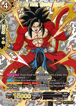 SS4 Son Goku, Opening Gambit - BT24-117 -- Common (Gold Foil)