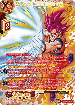 SSG Son Goku, Crimson Guardian Deity - BT24-004 -- Rare (Gold Foil)