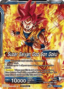 Super Saiyan God Son Goku - SSGSS Son Goku, Soul Striker Reborn - P-211 - Promo (Gold Foil)