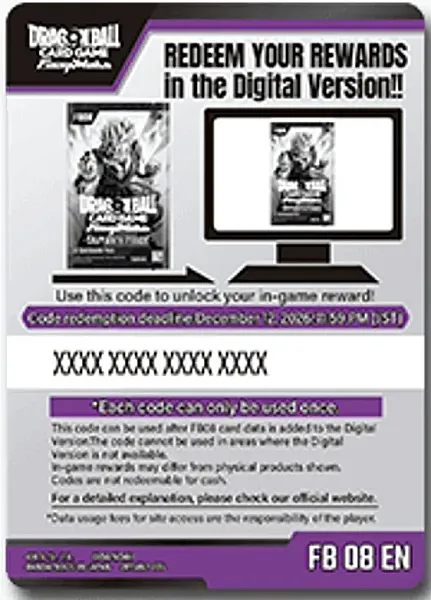 Online Code Card (FB08)