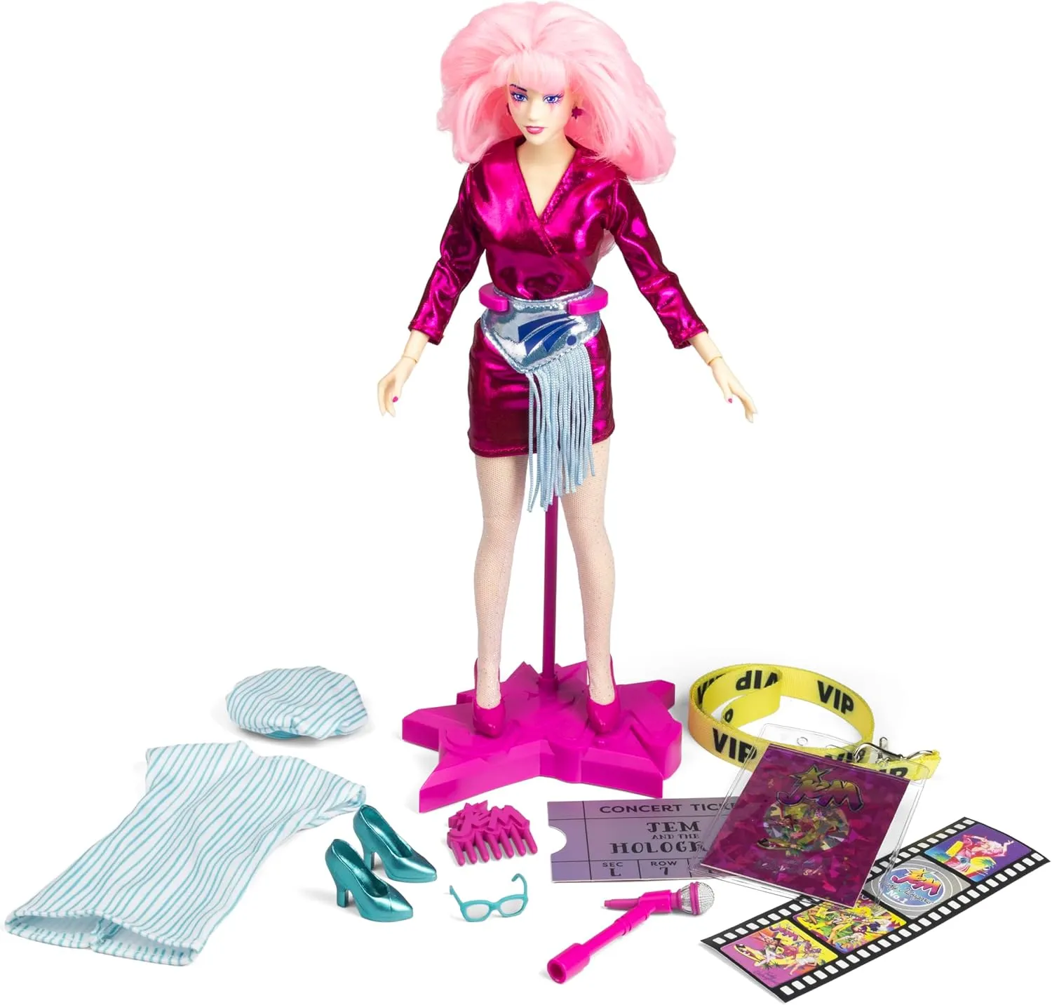JEM AND THE HOLOGRAMS 40TH ANNIVERSARY FASHION DOLL WITH SOUND 30 CM