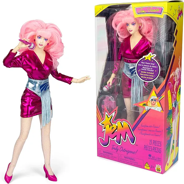 JEM AND THE HOLOGRAMS 40TH ANNIVERSARY FASHION DOLL WITH SOUND 30 CM