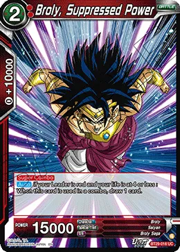 Broly, Suppressed Power - BT29-016 - Uncommon