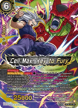 Cell Max, Key to Fury - BT29-147 - Concept Rare