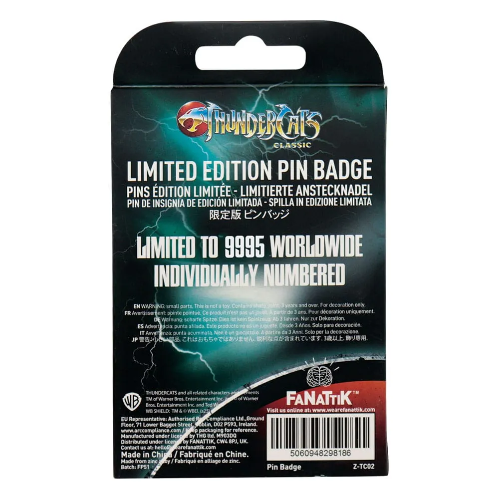 THUNDERCATS PIN BADGE MUMM-RA LIMITED EDITION