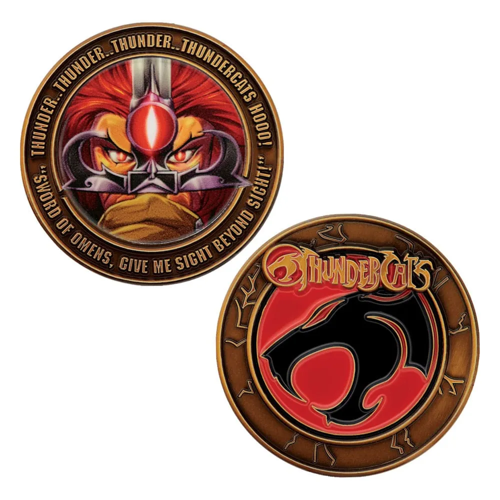 THUNDERCATS COLLECTABLE COIN LION-O 40TH ANNIVERSARY LIMITED EDITION