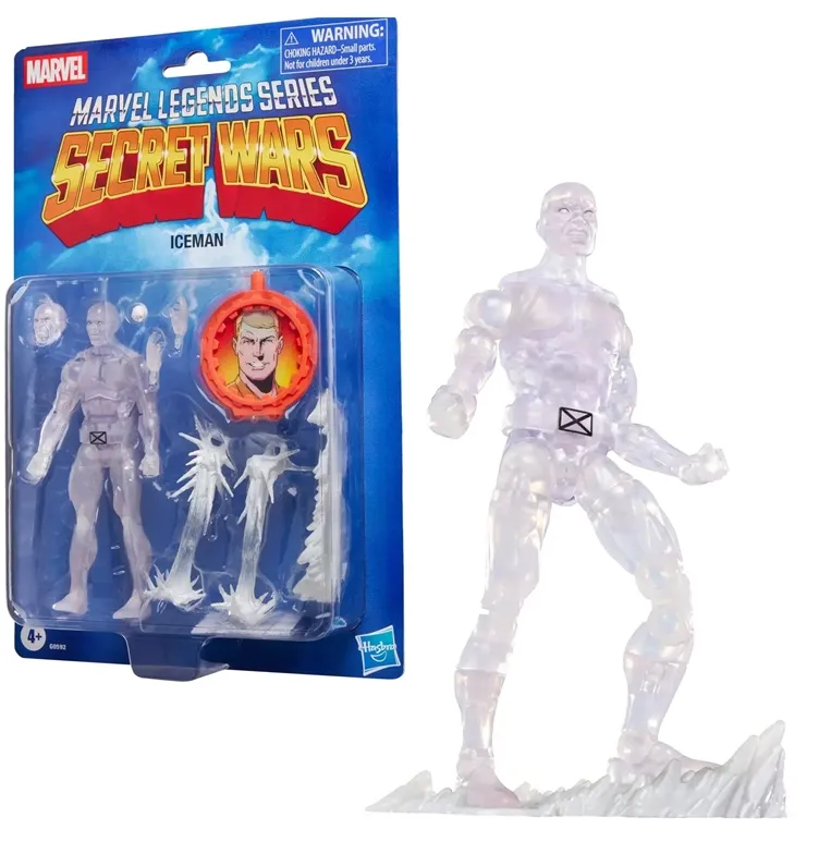 SECRET WARS MARVEL LEGENDS RETRO ACTION FIGURE ICEMAN 15 CM