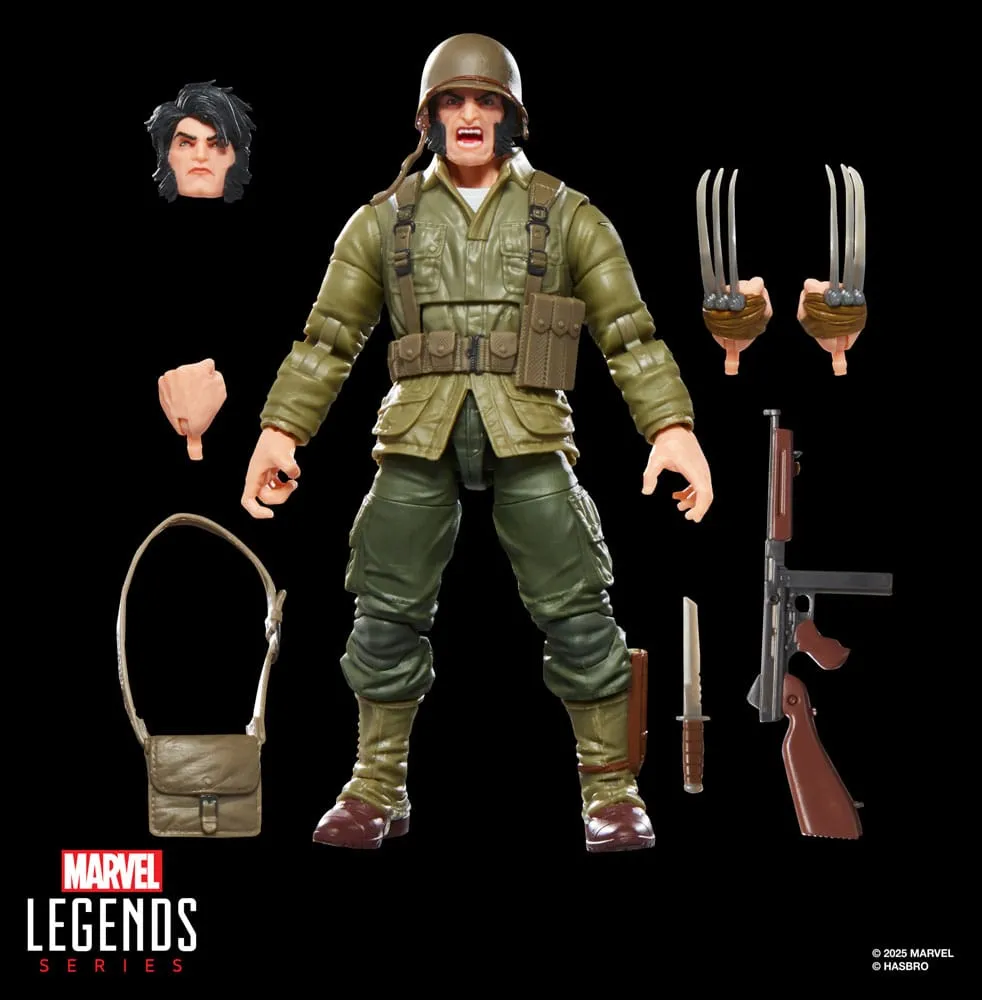 MARVEL LEGENDS ACTION FIGURE WOLVERINE (WWII LOGAN) 15 CM