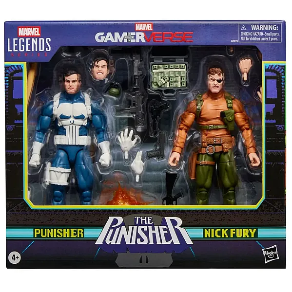 MARVEL LEGENDS GAMERVERSE ACTION FIGURE 2-PACK PUNISHER & NICK FURY 15 CM