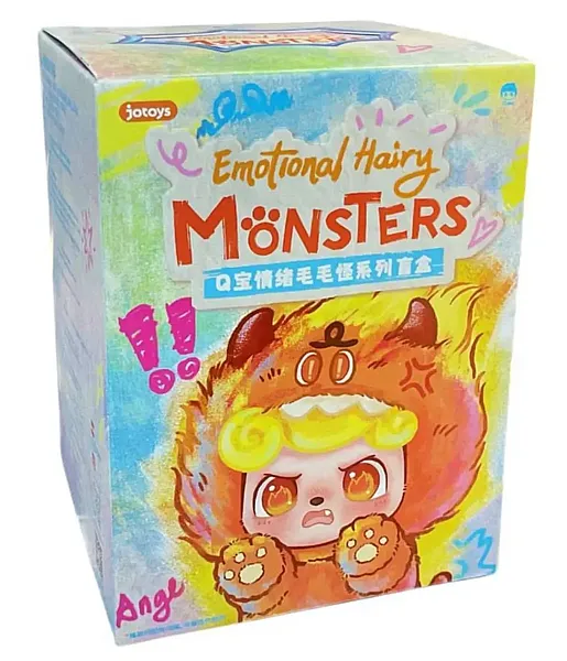 QKID EMOTIONAL HAIRY MONSTERS PLUSH BLIND BOX FIGURE 14 CM