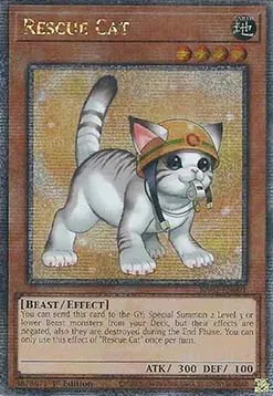 Rescue Cat - RA02-001 - Quarter Century Secret Rare (V.2)