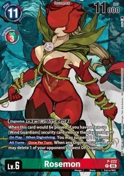 Rosemon - P-222 - Promo