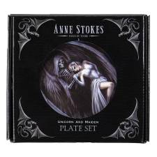 ANNE STOKES PLATES 4-PACK DANCE WITH DEATH