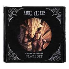 ANNE STOKES PLATES 4-PACK WARRIOR MAIDENS