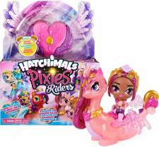 HATCHIMALS PIXIES RIDERS, CRYSTAL CHARLOTTE PIXIE AND DRAGGLE